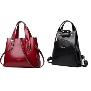 Cow Leather Handbag and Soft Leather Backpack😋